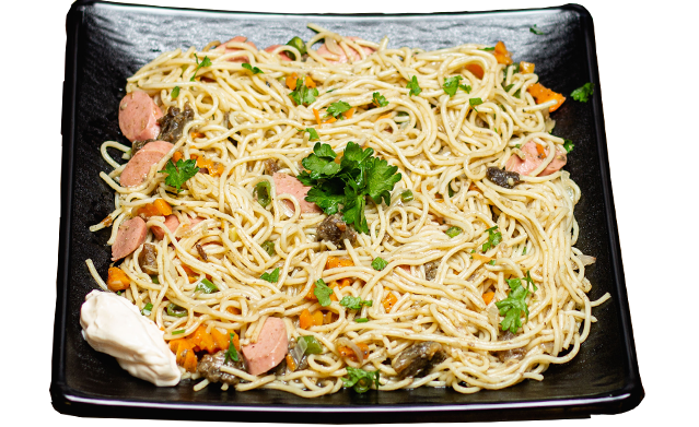 Spaghetti saucisse